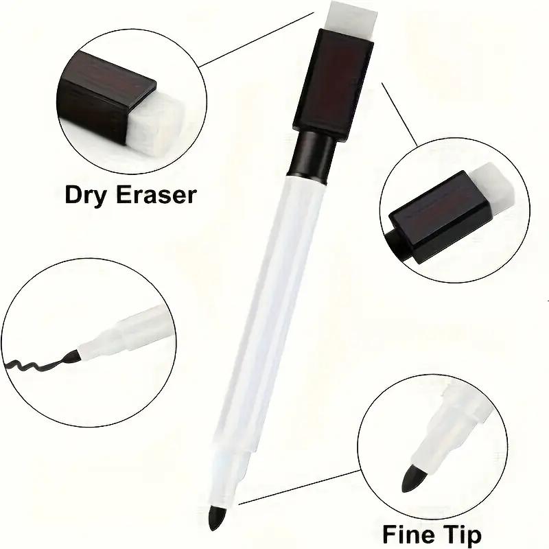 A set of 50 dry erase markers with rubber caps, fine pointed whiteboard markers, lightweight plastic material, suitable for use
