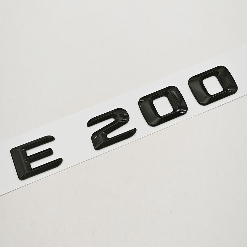 3D ABS Car Letters Rear Trunk Badge Logo E200 E260 Sticker Emblem For Mercedes Benz E Class E200 E260 W213 Auto Tail Accessories AU0