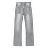 Mens Relaxed Fit Flared Jeans Water Washed Vintage Style Casual Streetwear Trousers Fall