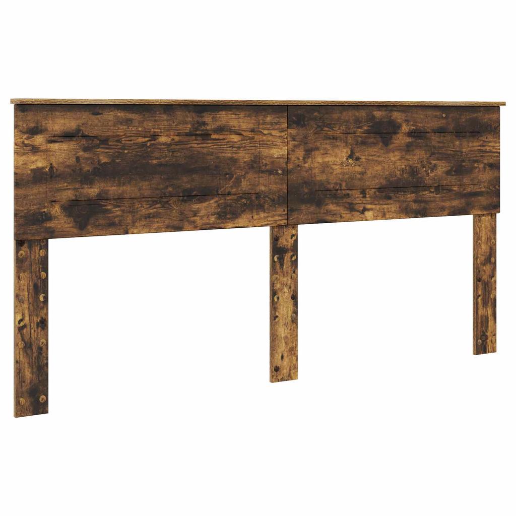 Bed Frame Smoked Oak 180 x 200 cm Wood Based Material