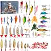 Fishing Advent Calendar 2025 Adult Men Teen Boys 24 Days Christmas Countdown Advent Calendar Fishing Lure Baits Tackle Set