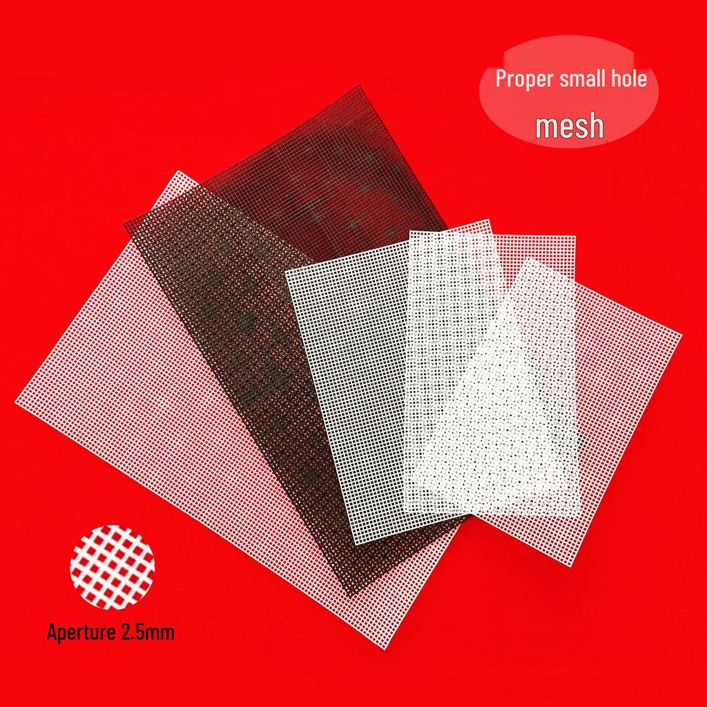 Пластиковая сетка для сумок DIY, круглые углы, квадратные отверстия, диаметр 2,5 мм/4 мм