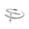 Retro Hip Hop Rhinestone Justice Sword Bracelet Men Women Geometric Punk Chic Statement Cuff Jewelry