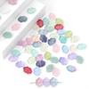 20 шт. стеклянные двухсторонние узоры со средним отверстием, бусины-облака для DIY, ожерелье, браслет, серьги, изготовление ювелирных изделий, аксессуары для рукоделия