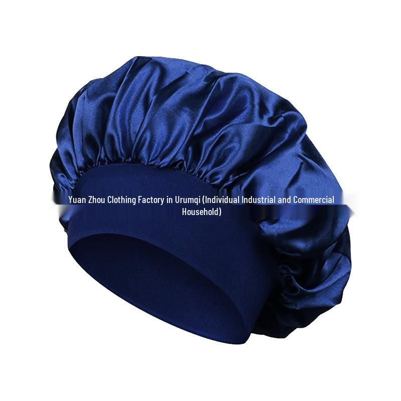 Women's Wide Brim Satin Sleep Cap – High Elasticity Hair Care Beauty Hat