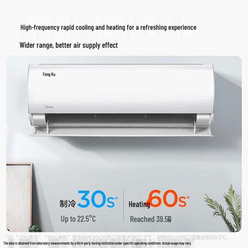 Midea Fengku II 1 HP Inverter Wall-mounted Air Conditioner CN plug (adapter included)