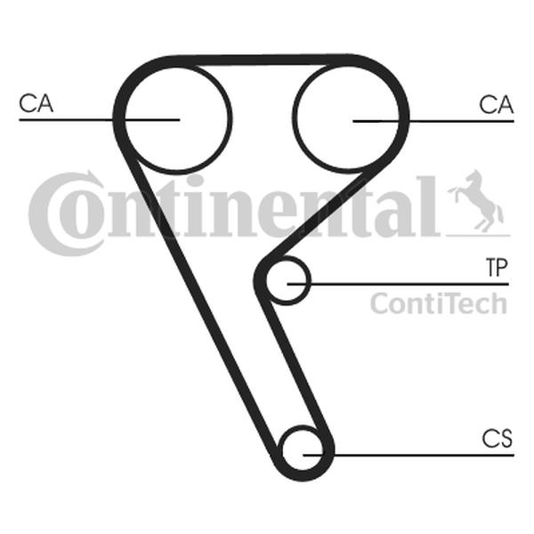 CONTITECH TIMING BELT ALFA ROMEO 1.8 TBI 171Z