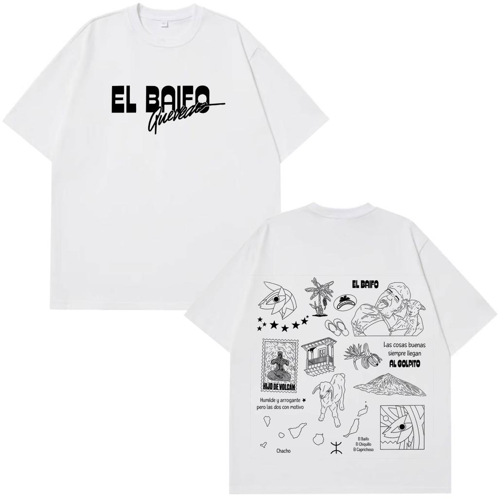 Quevedo El Baifo Album 2026 Tour Graphics T Shirt Unisex Unisex Hiphop Harajuku Tshirt Summer Cotton Loose Casual Vintage Tshirts