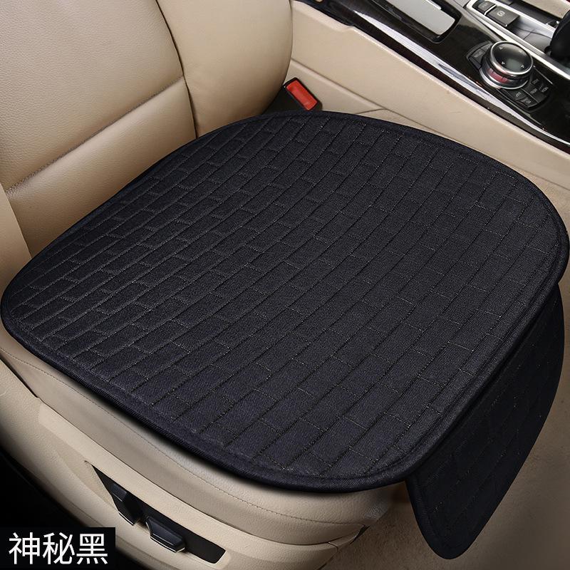 Универсальная льняная подушка для сиденья автомобиля, черная подушка для переднего пассажира, спинка, винно-красная, три комплекта подушек для сидений салона автомобиля