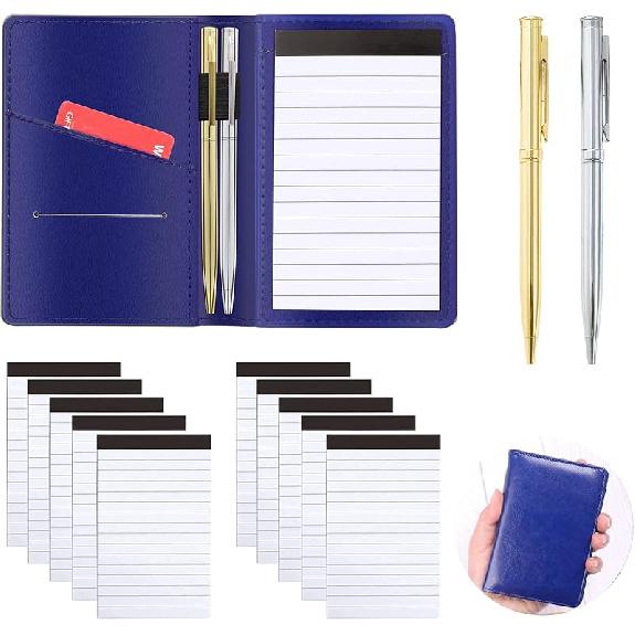 10 Pack Pocket Mini Notepads Refills,Memo Pad,3×5Inch Lined Writing Pads with 30 Sheets in Each Pad,Note Pads Refills,piration Catcher(White-10pack)