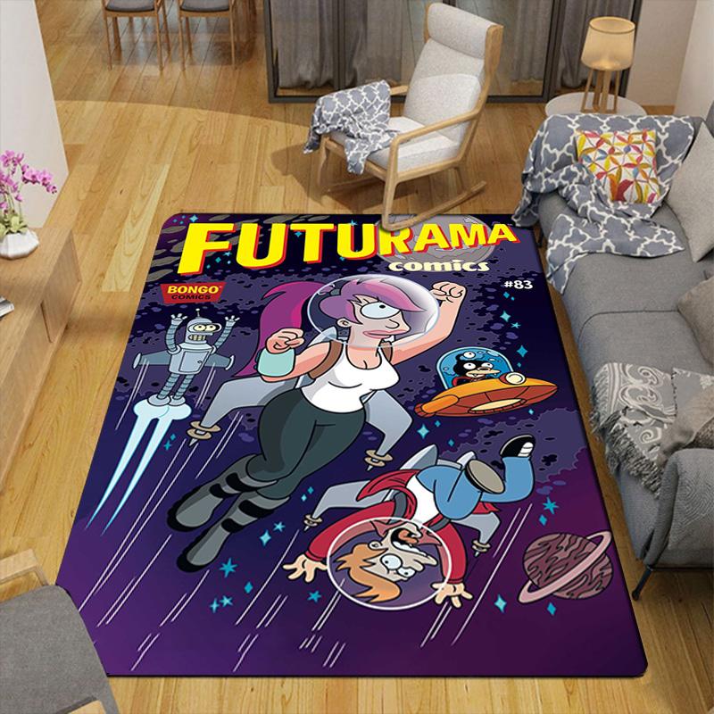 Future City Manga Rug Floor Mat for Living Room or Bedroom Soft and Comfortable Carpet a Gift for Birthday and Holiday.