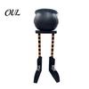 Festive Accents for Halloween Party Cauldron Candy Bowl, 20 Inch Witch Leg Dish Bucket, Decorative Props Plastic Large Pot Bucket Indoor Outdoor
