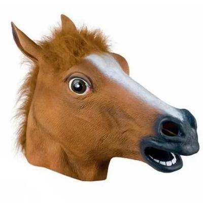 Вечеринка Смешной и Смешной Фестиваль Маска Головы Лошади Головной убор НОВЫЙ Имитация Маски Головы Лошади Косплей Костюм
