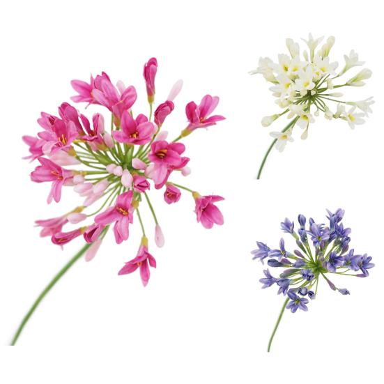 Искусственный цветок широко используется, не выцветает, долговечен, полезен, легко носить с собой, устойчив к ультрафиолетовому излучению, искусственный цветок агапантуса для гостиной