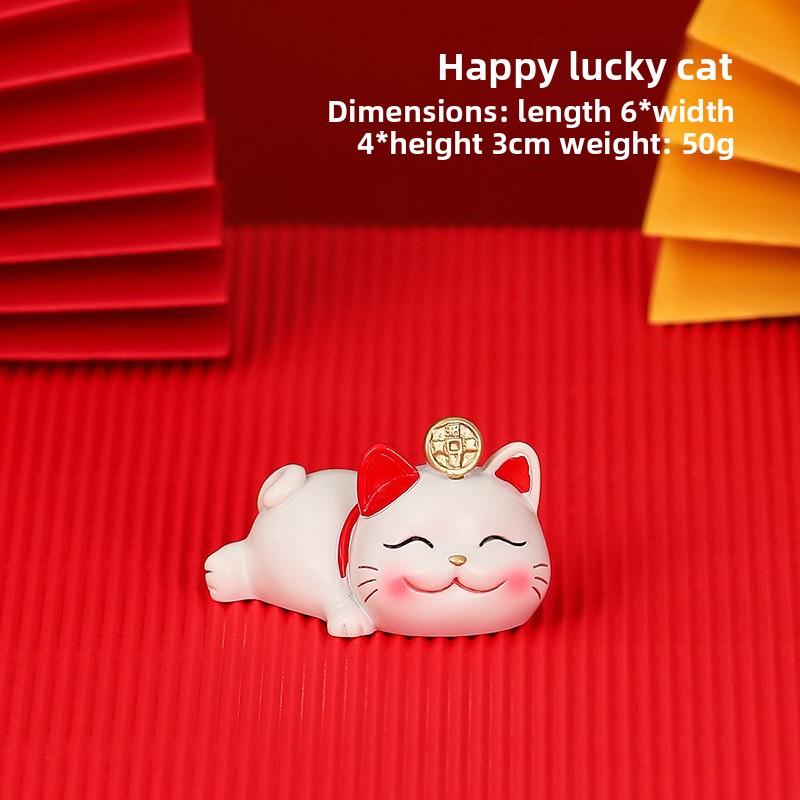 Милая подставка для мобильного телефона, украшение, милый манеки-неко из смолы, для офисного стола, милый подарок, украшение