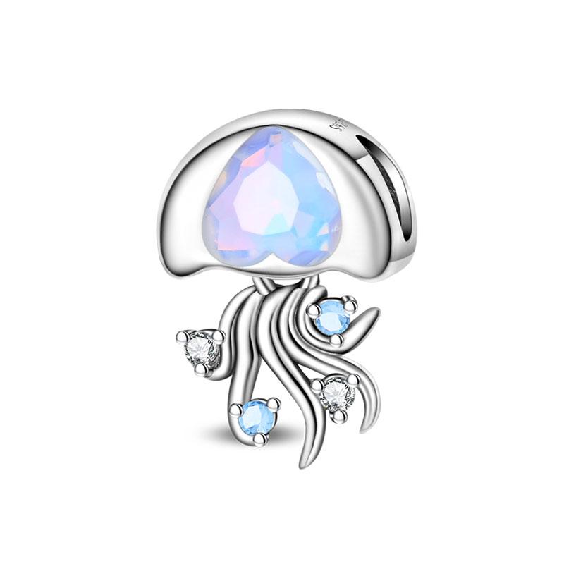 Ocean Модные Шармы-Подвески из Серебра 925 Пробы Дельфин Краб Лодка Пляж Бусины Подходят для Браслетов 3 мм Оригинальные DIY Продуманные Изделия Тонкой Работы Подарки