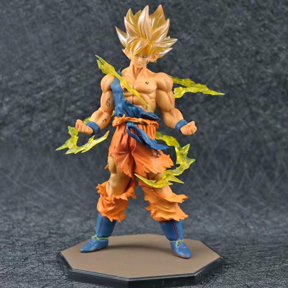 Горячая Аниме Фигурка Сон Гоку Супер Сайян из Dragon Ball 17 см / 6,69 дюйма Фигурка Гоку DBZ Фигурка-Игрушка Подарки Коллекционные Фигурки для Детей