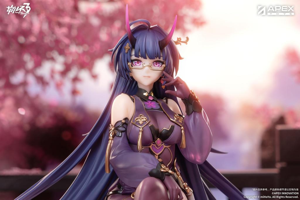 APEX Honkai Impact 3rd Raiden Mei Herrscher of Thunder Spring Night Rain Scale PVC ABS Painted Complete Figure Ver. 1/7 &