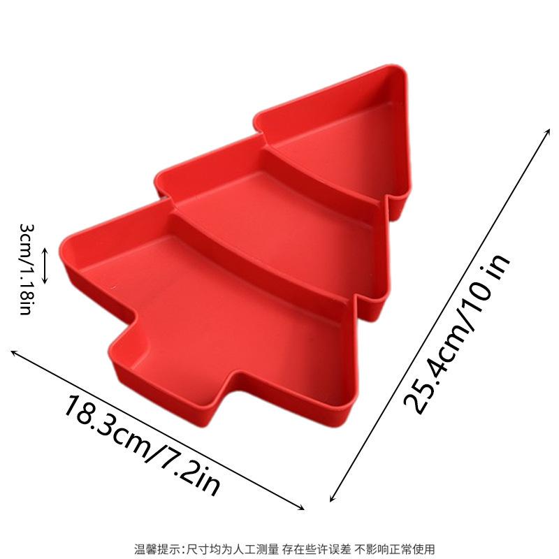 Форма рождественской елки Гостиная Конфеты Закуски Орехи Семена Сухие фрукты Пластиковая тарелка Посуда Чаша Тарелки для завтрака Поднос Посуда