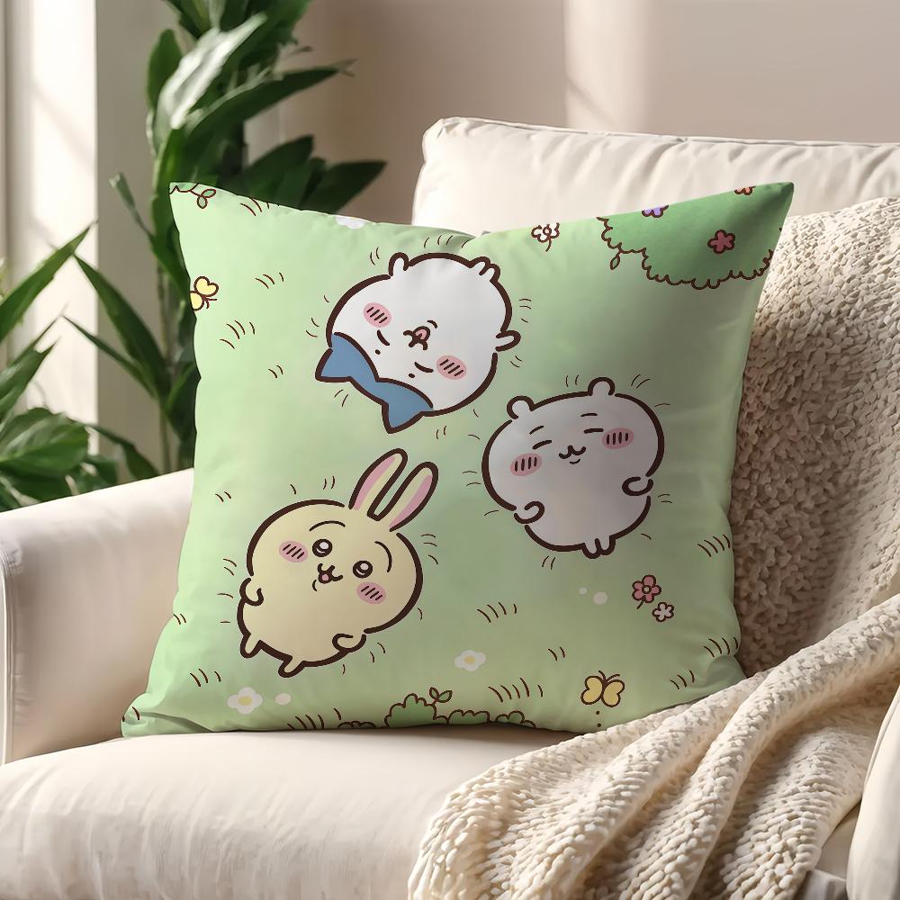 Cute CChiikawaS Kawaii cushion cover For Pillow Printing Sofa Decoration Home Car Room Coffee Shop Office Nordic Simplicity