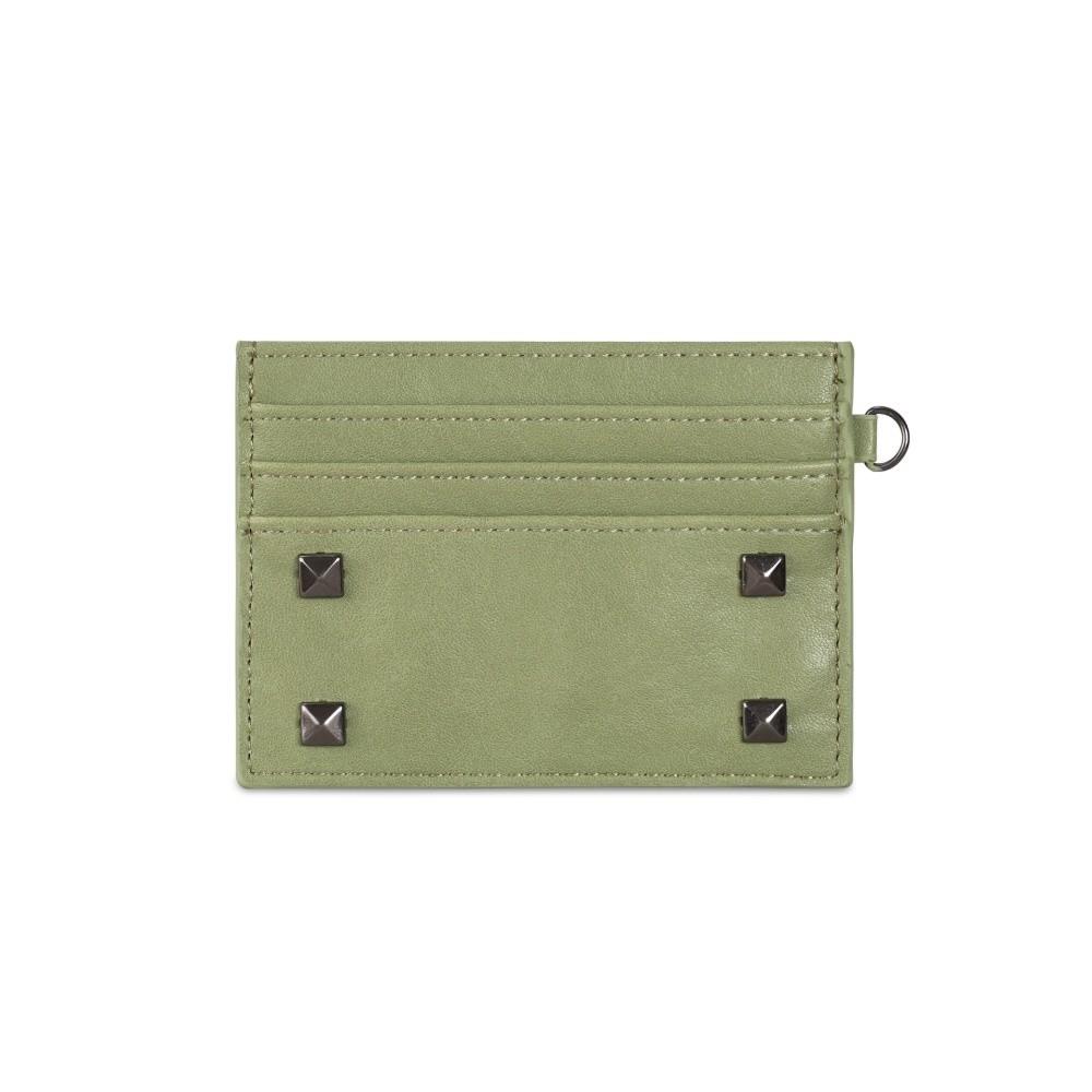 Mini Size Ultra Thin Card Bag Solid Color Rivet Coin Purse Cute Multiple Slots Card Holder  Gift