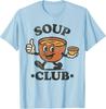 Retro Vintage Soup Club Cozy Food Mascot Tee Shirt