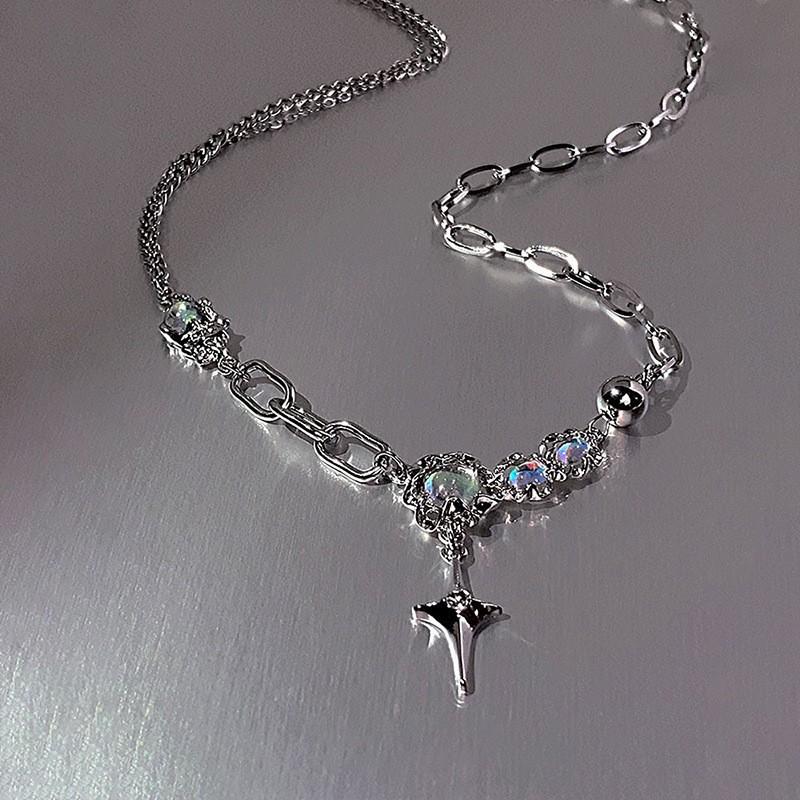 Unisex Copper Alloy Necklace Electroplated Durable Non-Fading Jewelry Sweater Chain Personalized Fashion Accessory