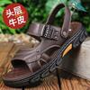 2025 New Summer Sandals Men's Versatile Soft-soled Non-slip Beach Shoes Outdoor Breathable Casual Sandals