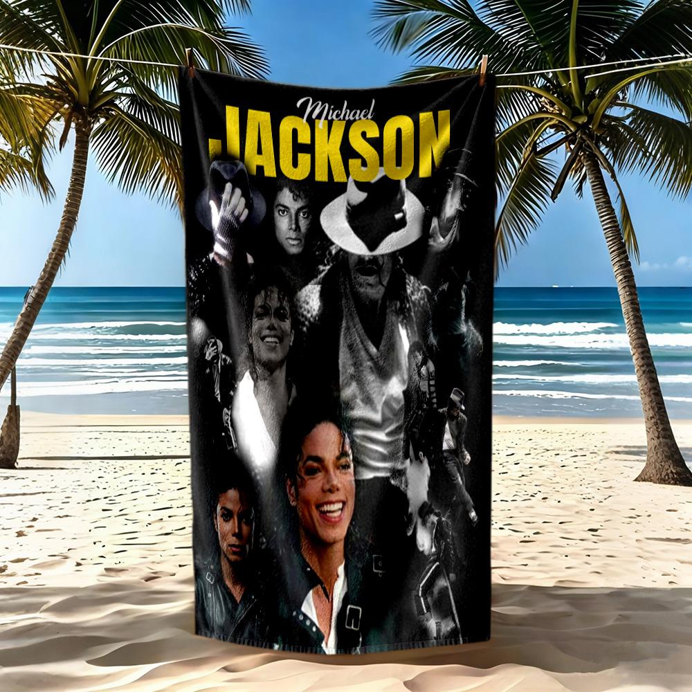 Michael Jackson6 Beach Towel Super Soft & Absorbent Comfortable Lightweight Suitable for Sports, Travel, Swimming, Yoga, Bathroom, Beach, And Pool