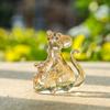 Lucky Crystal Rat Ornament Exquisite Animal Model Beautiful Table Ornaments  Living Room