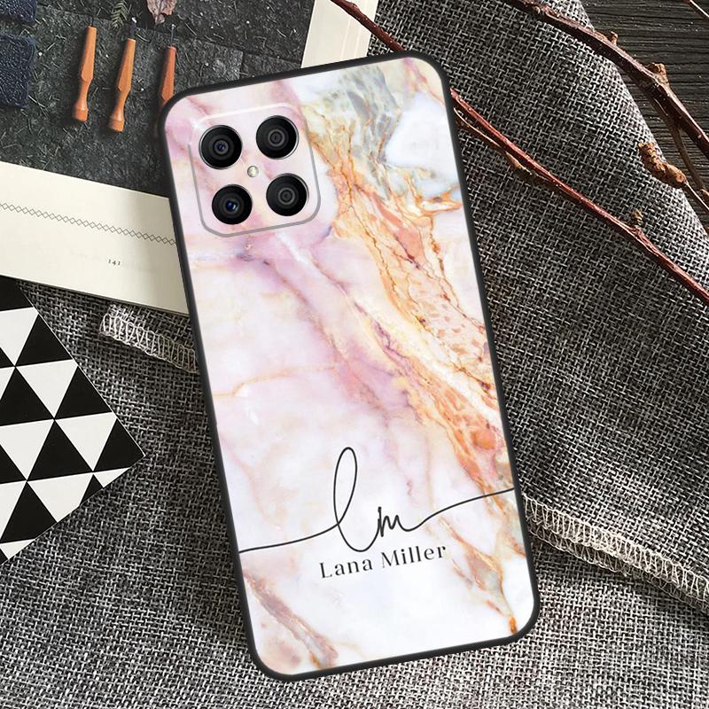 ПЕРСОНАЛИЗИРОВАННЫЙ мраморный чехол с именем и блестками для Honor 90 70 50 Lite Magic 5 Magic 6 Pro X6 X7 X8 X9 X6a X7a X8a X9a X8b X9b