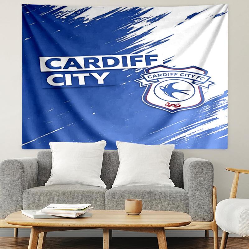 Cardiff City FC Print Tapestry, Lightweight Wall Hanging, for Bedroom, Dorm, Living Room, Home Art Decor, Birthday Christmas Gift for Friends