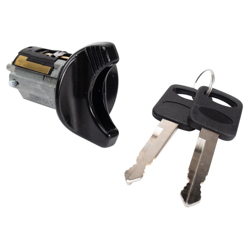 Ignition Lock Cylinder with Key for Ford Lincoln Mercury F3DZ11582E Black Bezel