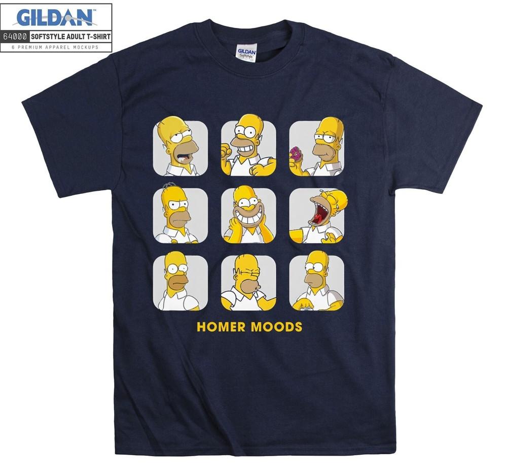 Homer Simpson Moods T-shirt Gift Hoodie T Shirt Men Women Unisex 6936