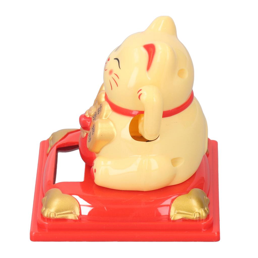 Счастливый машущий кот на солнечной энергии, украшения для кошек, декоративные, приветствующие богатство, кот для рабочего стола в офисе