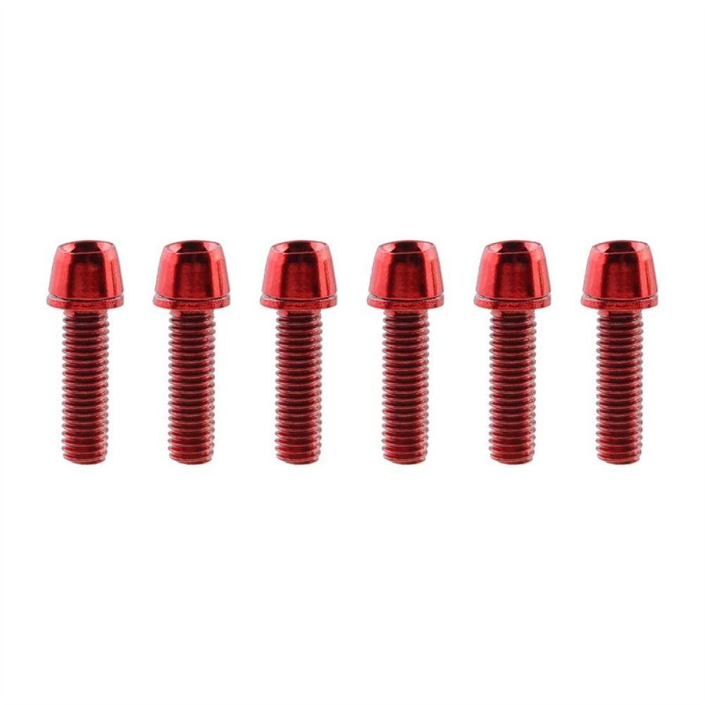 6pcs/set Titanium-plated Bike Handle in Bolts M5 * 17MM Bicycle Stem Screw Mountain Bike