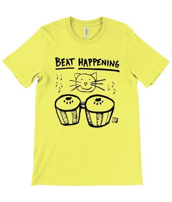 Beat Happening - Cat Bongos - 1987 - Желтый - Футболка - K Records - Инди