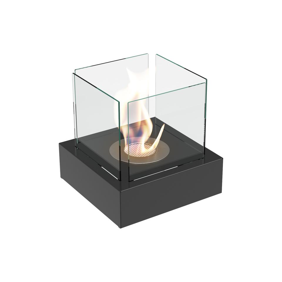 Настольный камин на биоэтаноле TANGO3 черный с декоративными камнями