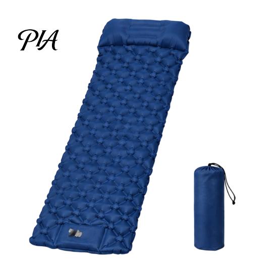 Inflatable Air Mattress Camping Sleeping Mat with Pillow & Built-in Pump, Ultralight Single Lightweight Backpacking Person Mattress, for Outdoor