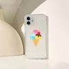 Cute Ice Cream Phone Case For Iphone 11 12 13 14 Pro Max 7 8 Plus X Xr Xs Max Se 2020 Mini Transparent Case
