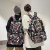 Men's Graffiti Print Backpack Student Schoolbag Women's Computer Bag Large Capacity Travel Backpack
