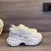 2025 New Wheel Versatile Tire Shoes Women's Soft-soled Breathable Durian Platform-soled Casual Sports Shoes Heightened Fried Street Dad Shoes