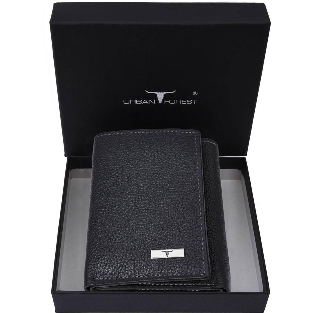 Мужской повседневный кошелек из натуральной кожи с RFID-меткой - мини  (6 слотов для карт)