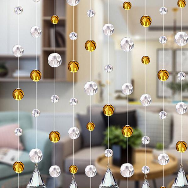 Fashion Home Decoration Crystal Bead Curtain Partition Door Curtain Panel Room Spangle Door