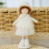 Christmas Angel Doll Ornaments Tabletop Small Plush Fairy Elf Figurine for Thanksgiving New Year Birthday Wedding Valentine's Day Xmas Party
