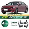 Splash Guard Rubber Mud Flaps for 2019 Peugeot 508