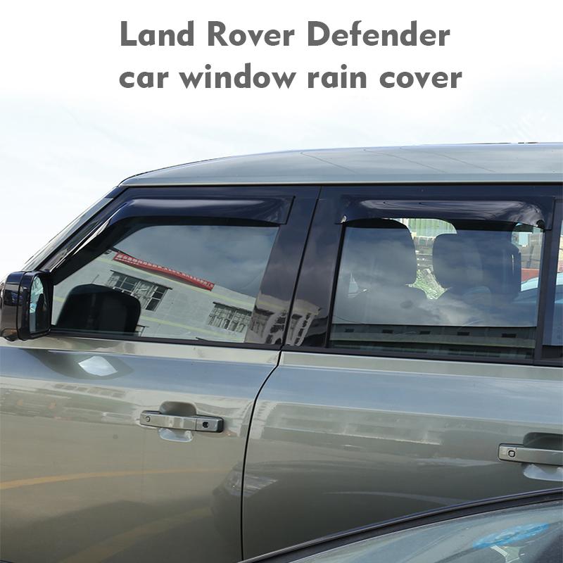 FOR Land Rover Defender 90 110 Car Window Rain Cover Window Visors Deflector Smoke Sun Rain Guard Deflector Car Accessories