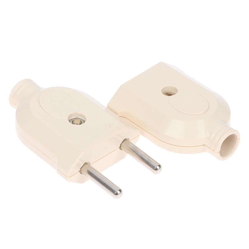1 шт., европейский 2-контактный адаптер переменного тока, штепсельная вилка, розетка, адаптер
