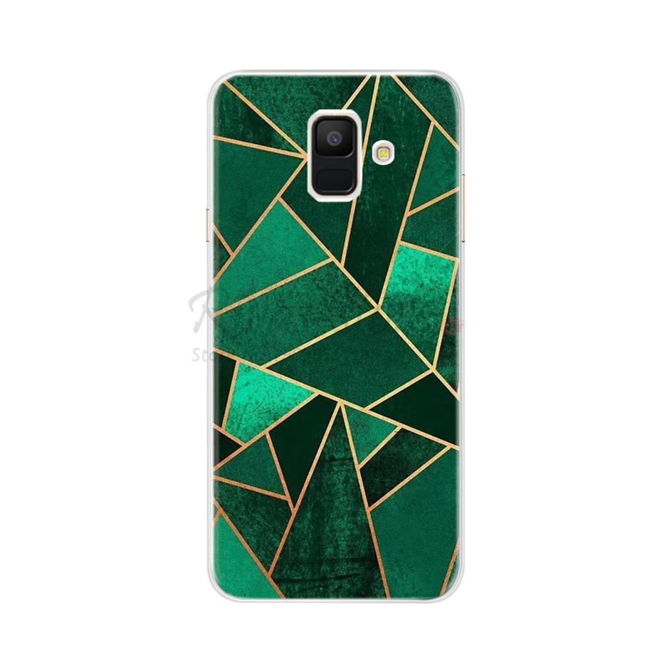 Для чехла Samsung A6 2018 Чехол A600F Мягкий Силикон ТПУ Задняя Крышка Чехол для Телефона Для Samsung Galaxy A6 Plus 2018 A605 A605F A 6 Чехол