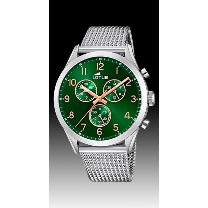 Men's Watch - Lotus - 18637/2 - Chrono AM.PM - Steel - Water Resistant 50m - 43mm
